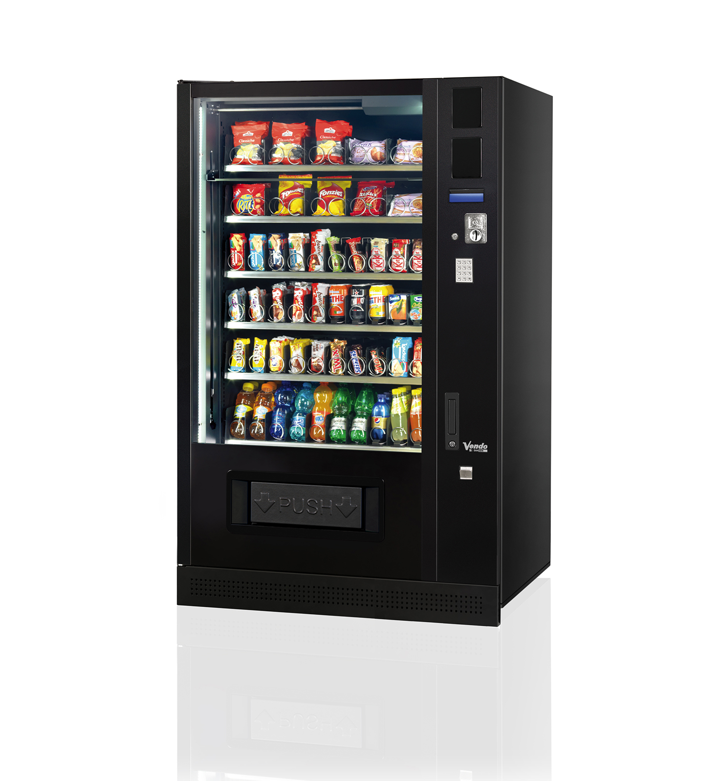 SandenVendo G-Snack SMX vollbestückt mit Chips Riegeln Getränken